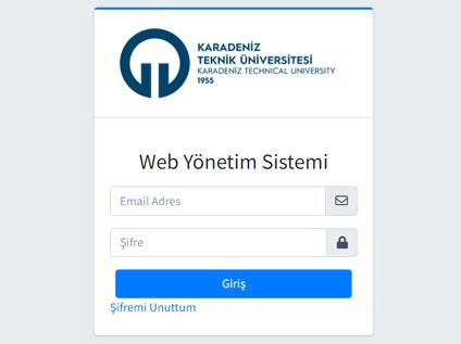 Yeni Web Yönetim Sistemi Hizmete Açılmıştır

