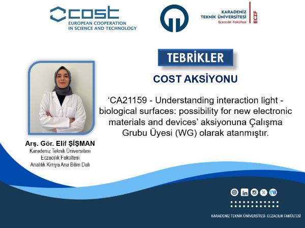 Akademisyenimizi Tebrik Eder, Çalışmalarında Başarılar Dileriz