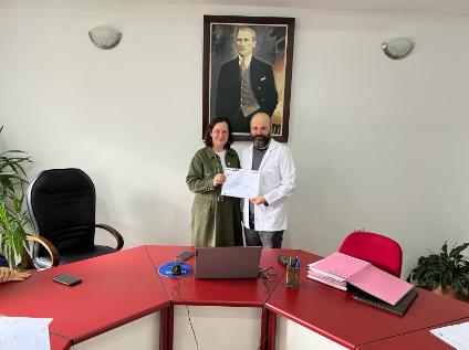 Dr. Öğr. Üyesi Murat ERKUT'a Teşekkür Belgesi Takdim Edildi