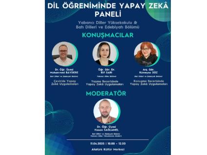 Dil Öğreniminde Yapay Zeka Paneli Yapıldı