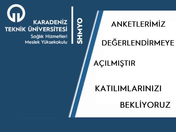 Sağlık Hizmetleri MYO İdari, Akademik ve Öğrenci Görüşleri Değerlendirme Anketleri Açılmıştır