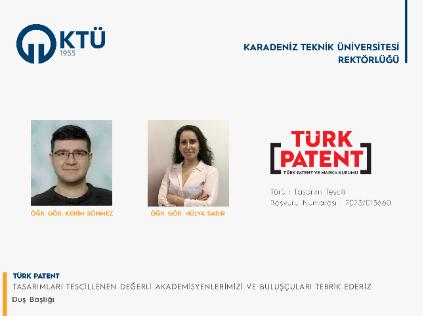 Akademisyenlerimizin Tasarım Başvurusu Tescillemiştir