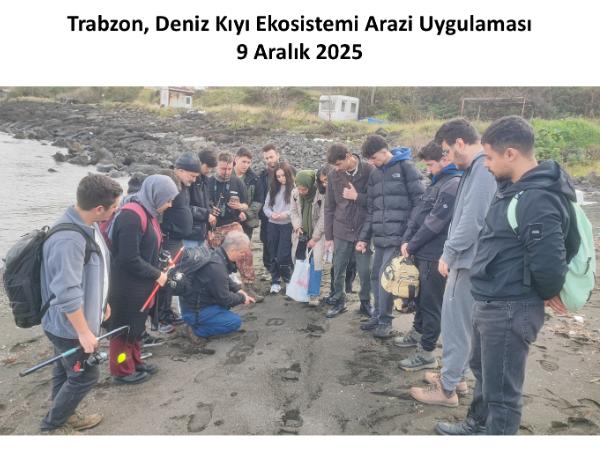 Trabzon, Deniz Kıyı Ekosistemi Arazi Uygulaması