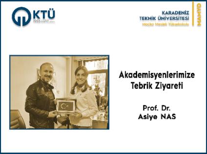 Akademisyenimize Tebrik Ziyareti