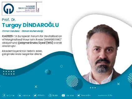 Prof. Dr. Turgay DİNDAROĞLU COST Programına Çalışma Grubu Üyesi (WG) Olarak Atandı
