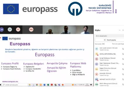 Europass CV Hazırlama Teknikleri eğitimi gerçekleştirildi.