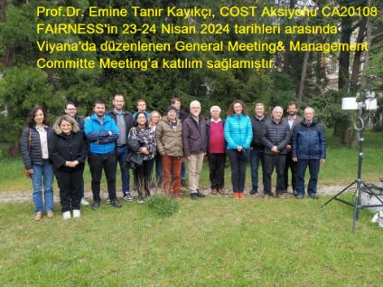 COST Aksiyonu CA20108 FAIR Network of micrometeorological measurements (FAIRNESS) Yıllık Genel Toplantısına Katılım