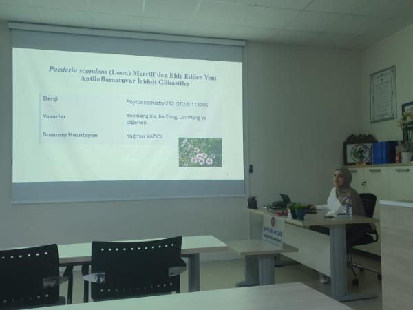 Farmakognozi Ana Bilim Dalı Yüksek Lisans Programı Bilimsel Seminerleri 