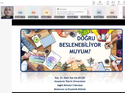 Akademimiz 2024-2025 Eğitim-Öğretim Yılını ''Doğru Besleniyor muyum?'' Eğitimi ile Sonlandırdı