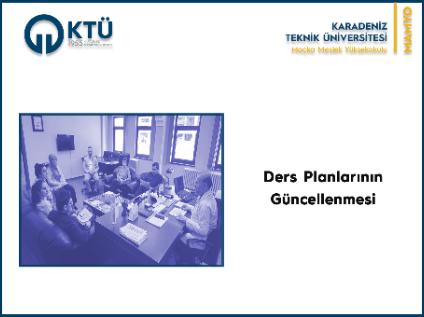 Ders Planlarının Güncellenmesi