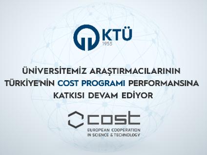 Üniversitemiz Araştırmacılarının Türkiye'nin COST Programı Performansına Katkısı Devam Ediyor