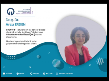 Akademisyenimizden COST Programında Başarı: Doç. Dr. Arzu ERDEN