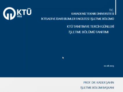 KTÜ Tanıtım ve Tercih Günlerinde İşletme Bölümü Tanıtılarak Adayların Sorularına Cevap Verildi