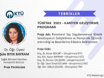 Akademisyenimize TÜBİTAK Proje Desteği