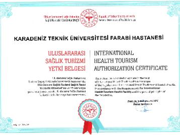 Hastanemiz Sağlık Turizmi Yetki Belgesini Aldı