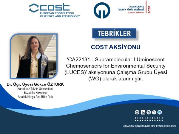 Akademisyenimizi Tebrik Eder, Çalışmalarında Başarılar Dileriz
