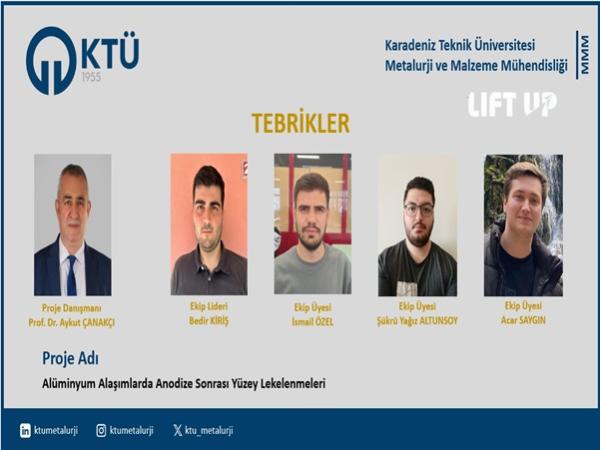 Öğrencilerimizin TUSAŞ Lift Up Projesi Desteklenmeye Hak Kazandı!