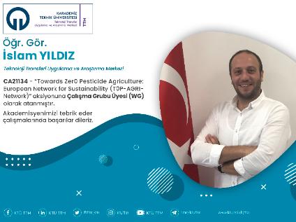 Öğr. Gör. İslam YILDIZ COST Programına Çalışma Grubu Üyesi (WG) Olarak Atandı