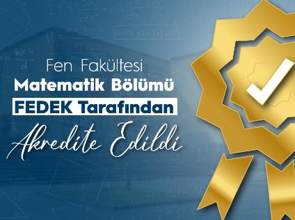 Matematik Bölümü, FEDEK Tarafından Akredite Edildi