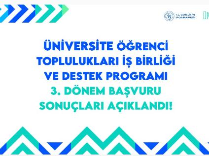 Bölümümüz Öğrencilerinin Projesi T.C. Gençlik ve Spor Bakanlığı Tarafından Desteklenmeye Hak Kazandı