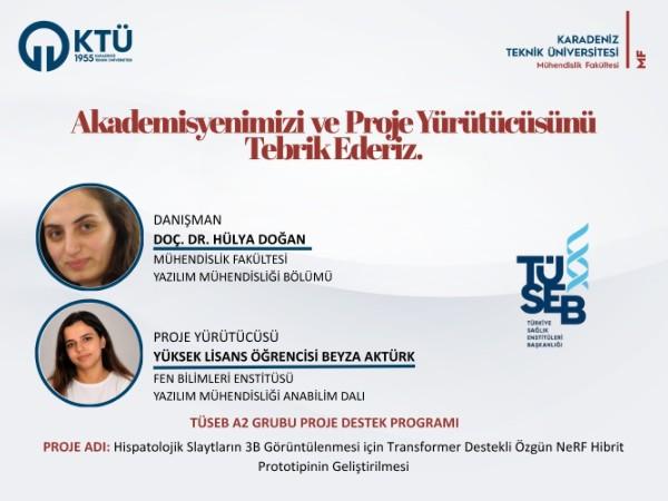 Doç. Dr. Hülya DOĞAN Danışmanlığında TÜSEB A2 Proje Desteği