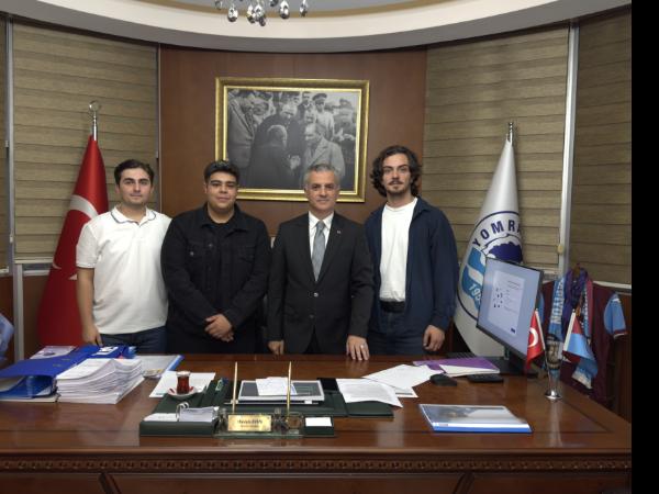 Bölüm Kulüplerimizden GEMDTEK Tarafından Yomra Belediye Başkanı Sayın Mustafa BIYIK'a Ziyaret Gerçekleştirildi
