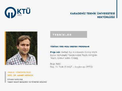 Doç. Dr. Ahmet ARPACIK'a TÜBİTAK 1002 Proje Desteği