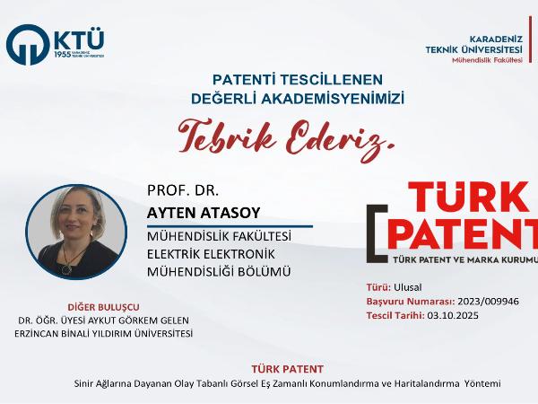 Akademisyenimizin Patent Başvurusu Tescillenmiştir