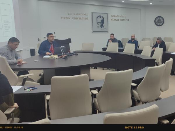 Bölüm Danışma Kurulu Toplantısı Gerçekleştirildi