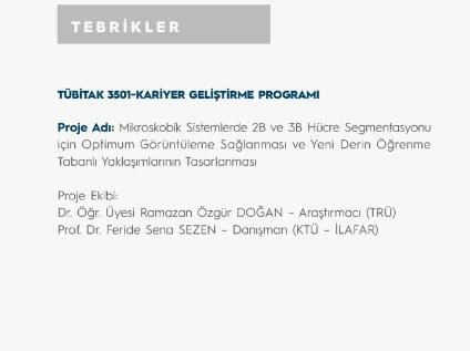 TÜBİTAK 3501 Kariyer Geliştirme Programı