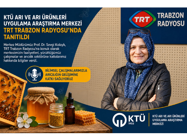 KTÜ APİMER TRT Trabzon Radyosu'nda