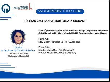 TÜBİTAK Proje Desteği