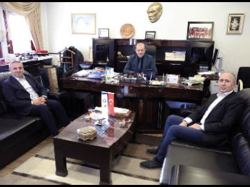 Vakıfbank Doğu Karadeniz Bölge Müdürü ve Bölge Krediler Müdürü, Rektörümüzü Ziyaret Etti