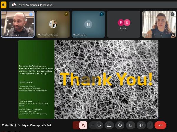 KTÜ Moleküler Biyoloji ve Genetik Bölümünde Uluslararası Webinar: Bağışıklık Sistemi Mekanizmalarına Yeni Bir Bakış