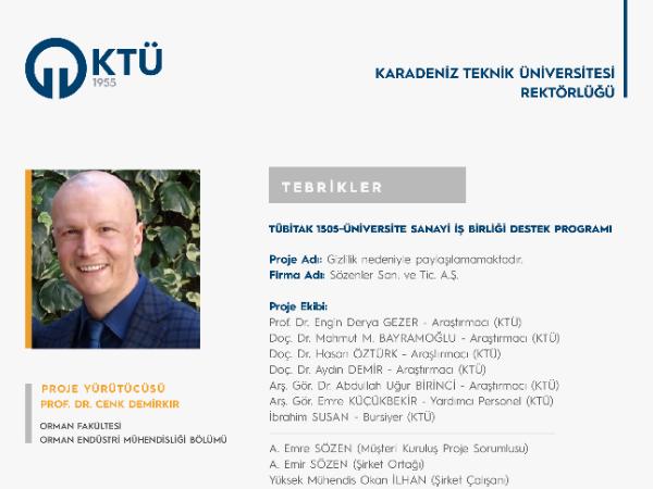 Üniversitemiz Akademisyeninin Üniversite İş Dünyası İş Birliğine Katkısı