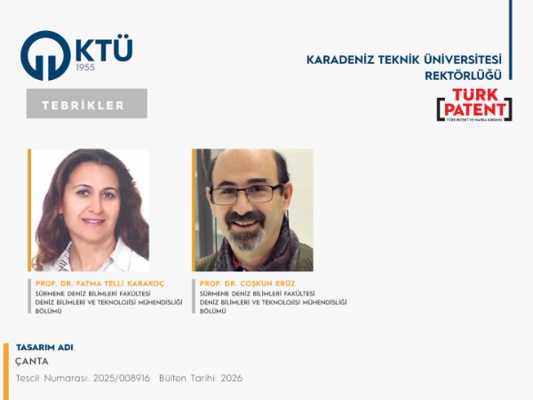 Akademisyenlerimizin Tasarım Başvurusu Tescillendi