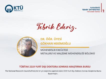 TÜBİTAK 2219 Yurt Dışı Doktora Sonrası Araştırma Bursu