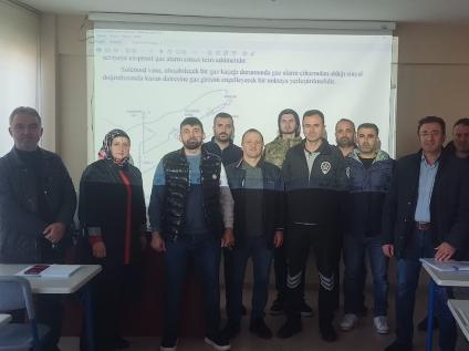 Doğalgaz Yakıtlı Kalorifer Ateşçisi Kursu gerçekleştirilmiştir.