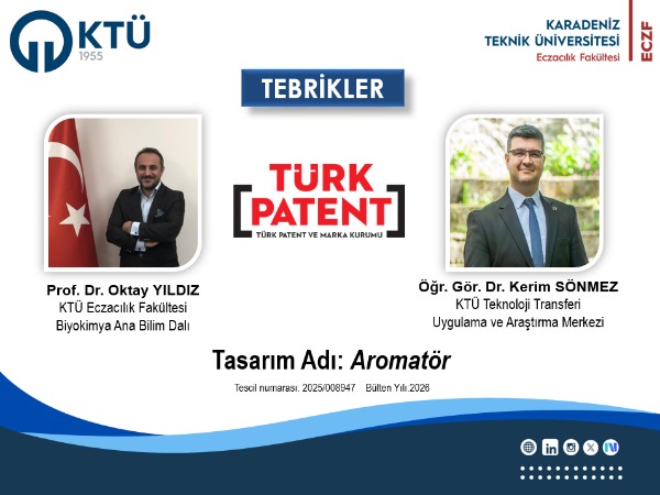 Akademisyenimizin Tasarım Başvurusu Tescillendi