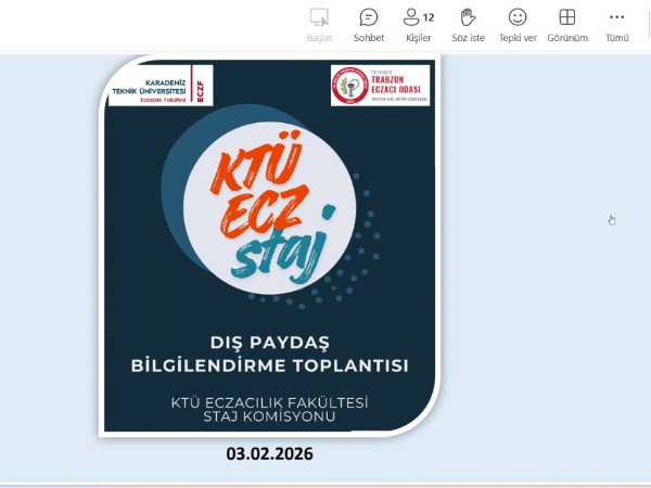 Dış Paydaş Staj Bilgilendirme Toplantısı Gerçekleştirildi