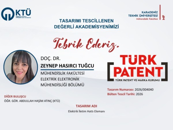 Akademisyenimizin Tasarım Başvurusu Tescillenmiştir