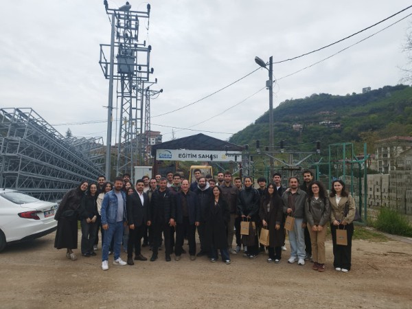 Güç Dağıtım Sistemleri Dersi Kapsamında Çoruh EDAŞ'a Teknik Gezi Düzenlendi