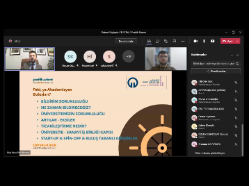 Patent Süreçlerine Yönelik Sağlık ve Mühendislik/Teknik Alanlarında Söyleşi Düzenlendi!