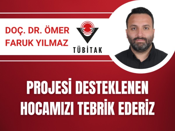 Öğretim üyemize TÜBİTAK Destekli Yeşil İnovasyon Projesi Desteği