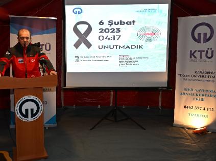 6 Şubat Depremlerinin Yıl Dönümünde, Üniversitemizde Anma Programı Düzenlendi