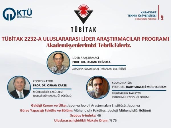 TÜBİTAK 2232-A Uluslararası Lider Araştırmacılar Programı Desteği