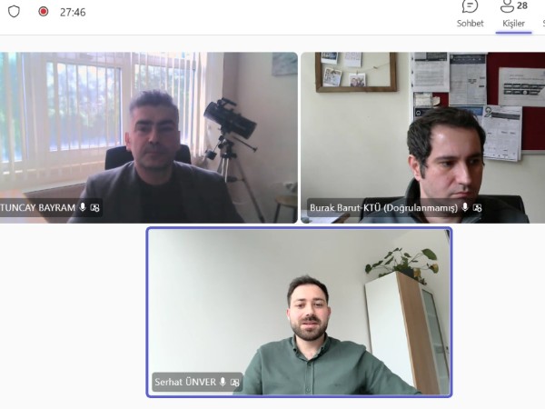 Bölümümüz Öğretim Üyesi KTÜ-TTM Tarafından  Düzenlenen TÜSEB Programları Etkinliğinde Deneyimlerini Paylaştı