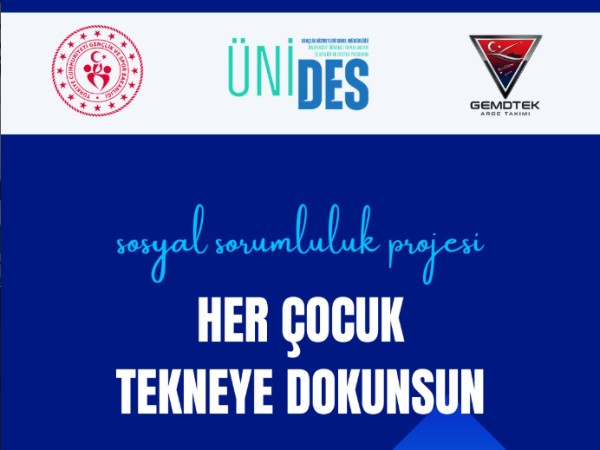 GEMDTEK Tarafından Ar-Ge ÜNİDES Projesi "Her Çocuk Tekneye Dokunsun" Gerçekleştirildi