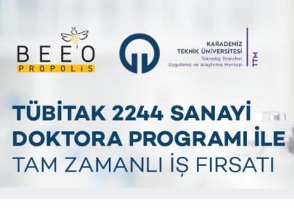 KTÜ-SBS Bilimsel Bio Çözümler Sanayi ve Ticaret A.Ş. İş Birliği ile Yürütülen TÜBİTAK 2244 Programı Bursiyer Başvuruları Açılmıştır