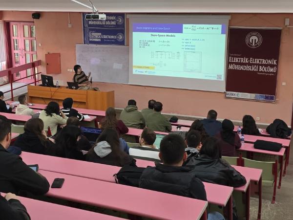 "Sistem Dinamiği ve Kontrol" ve "System Dynamics and Control" Dersleri Aylin EDGÜ'nün Katılımıyla Gerçekleştirildi